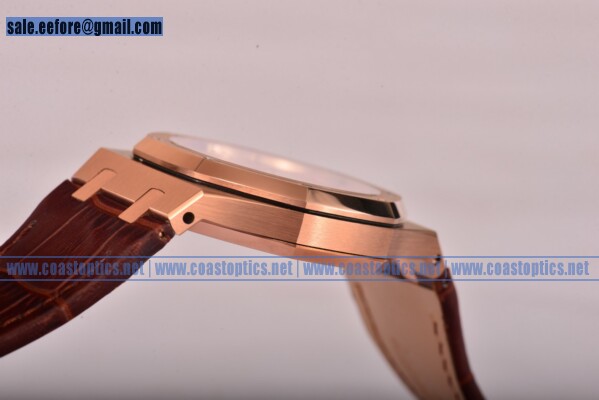 Perfect Replica Audemars Piguet Royal Oak Watch Rose Gold 15400or.oo.d088cr.01 (BP)